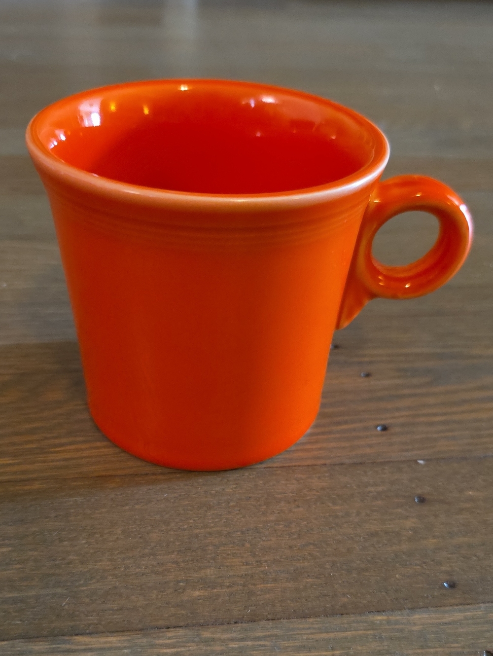 Fiesta Poppy/Orange Ceramic Mug with Round Loop Handle
